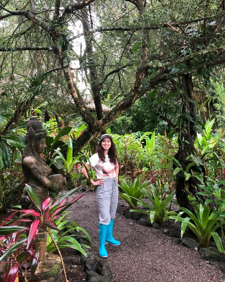 Costa Rica viste seg til å være enda bedre enn forventet rikt mangfold av dyr og planter, regnskog, vakre strender, avslappet kultur og ikke minst dovendyrene som alltid “smilte”, forteller Anum Qudsia. 📸: Privat