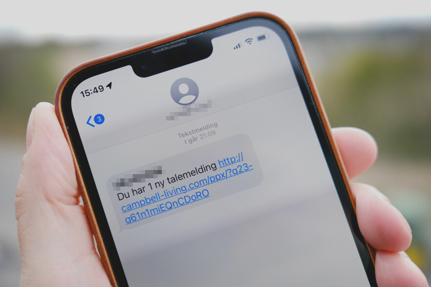 Flubot-angrep går ut på at man mottar en sms eller mms, som ofte sier at man har mottatt en pakke, at en video av deg ligger ut på nettet eller andre ting som gjør at man blir nysgjerrig.📸: Ole Petter Baugerød Stokke