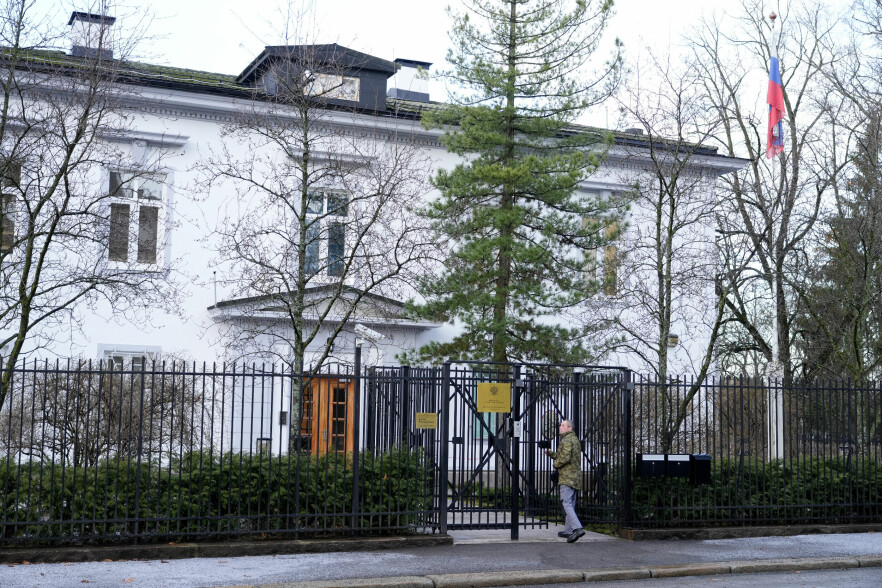 Russlands ambassade i Oslo. 📸: Heiko Junge / NTB