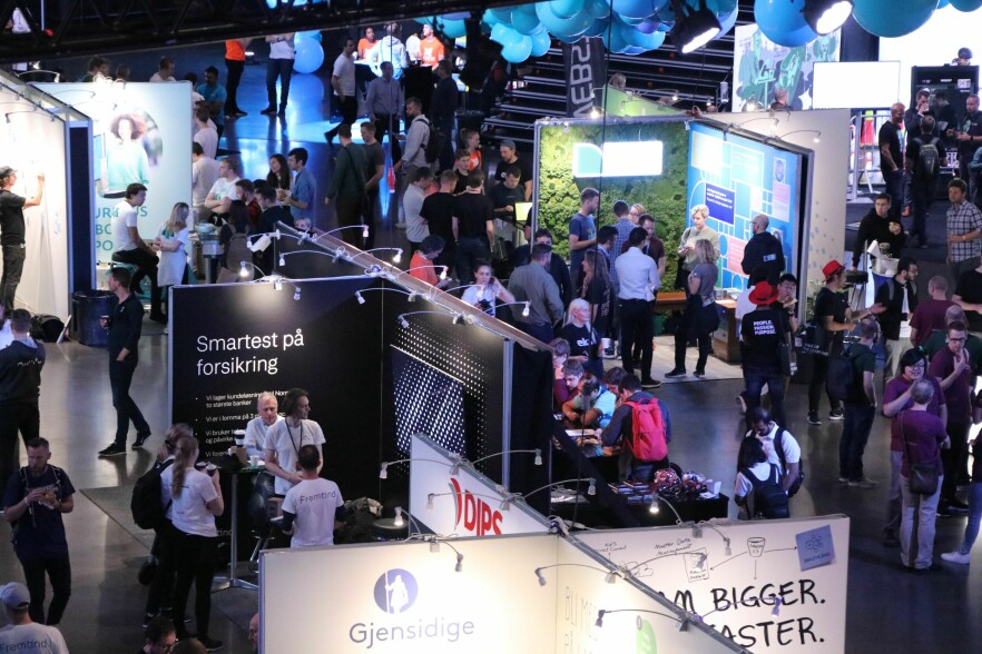 Slik så det ut da kode24 besøkte JavaZone i 2019. 📸: Ole Petter Baugerød Stokke