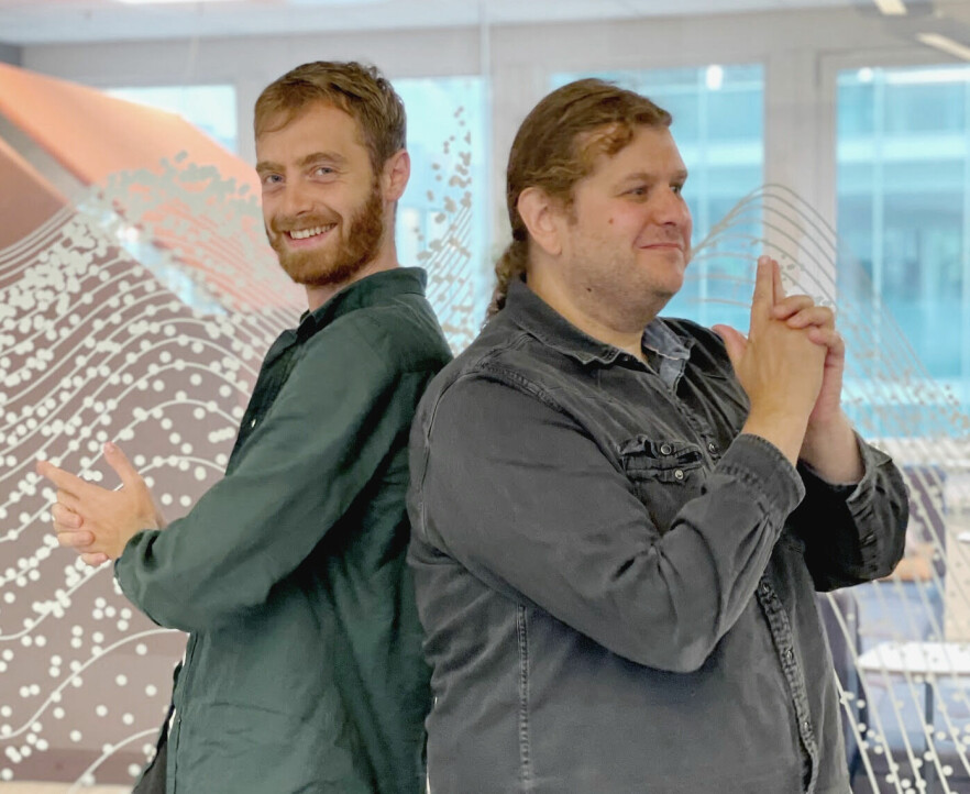 Sindre Haugland Bøyum og Kent Inge Fagerland Simonsen i Tietoevry Create har tre løsninger på dine programmeringsproblemer. 📸: Privat