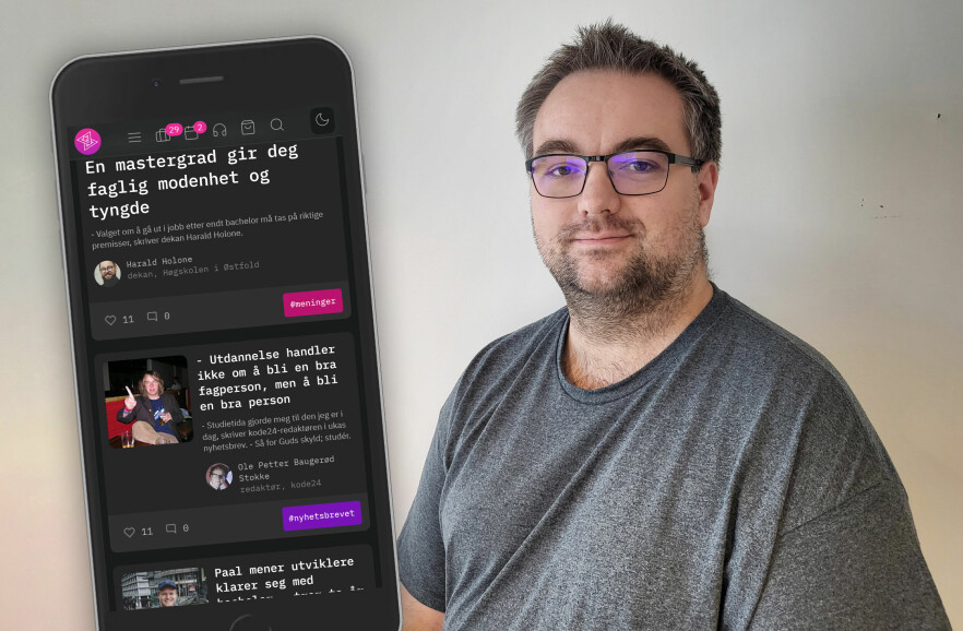 - Det eneste kravet man har er «kan kode», så hvorfor er det da så viktig hvor denne kompetanse kommer fra? skriver Frank R. Haugen. 📸: Privat / kode24
