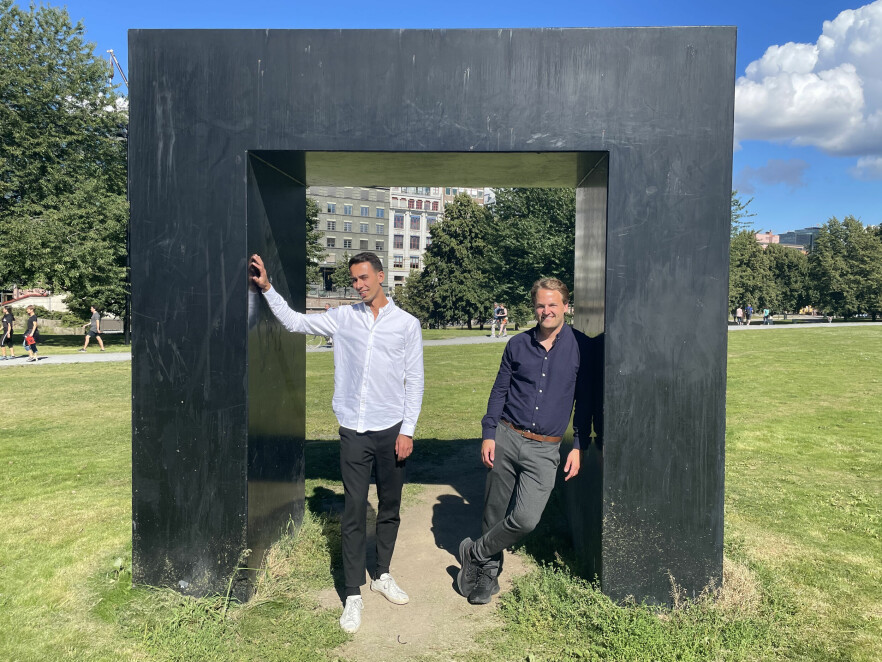 Karim El-Melhaoui og Olav Østbye står bak sikkerhetspodcasten 03 Cyber. 📸: Mattis Vaaland