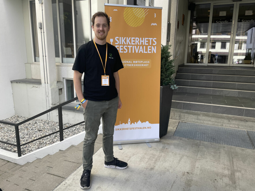Martin Ingesen er grunnlegger av og daglig leder i pentester-selskapet Kovert. 📸: Mattis Vaaland