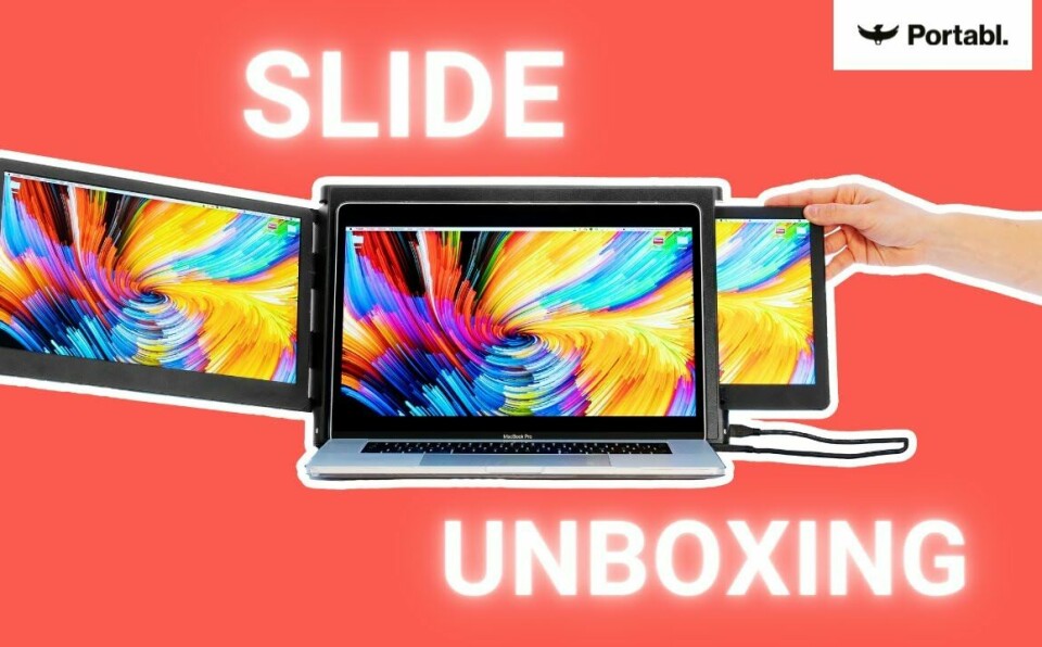 SLIDE UNBOXING - Triple Portabl Monitors for your Laptop