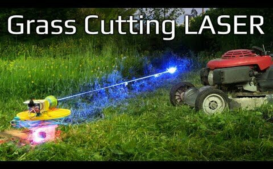 Mowing My Lawn with a LASER!!!