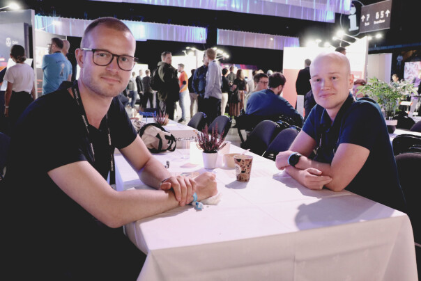 Martin Halvor Kostveit og Christian Svenkerud i Dfind skriver lite Java. 📸: Ole Petter Baugerød Stokke
