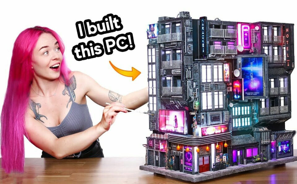 I Built a PC... but it's a neon city