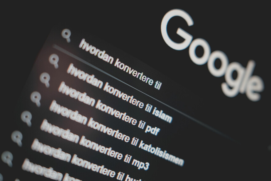 Christian i kode24-klubben lot seg overraska av dette Google-søket. 📸: Ole Petter Baugerød Stokke