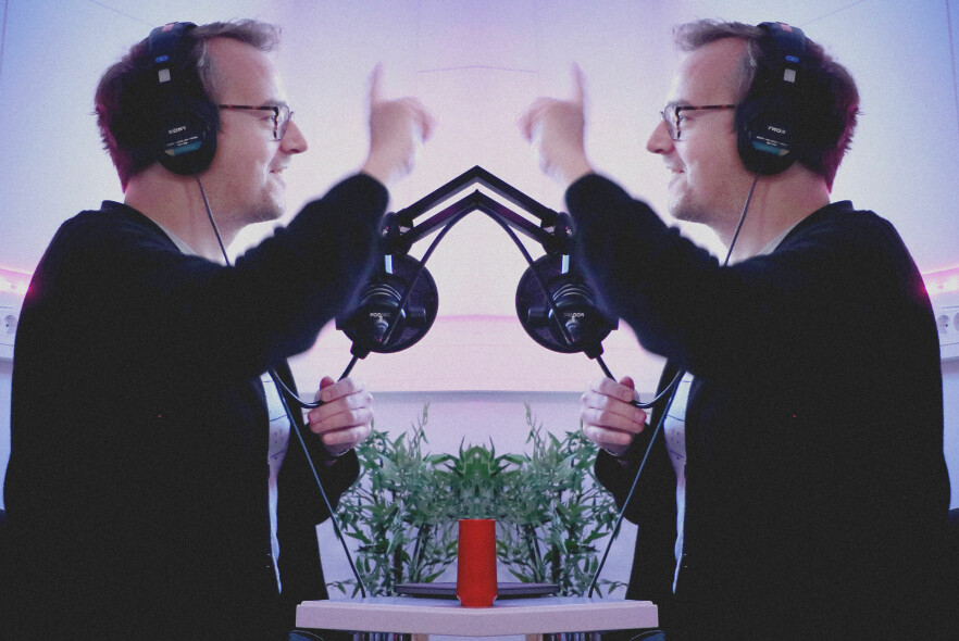 Cirka sånn her ser det ut, eller i alle fall oppleves, når Ole Petter kjører soloshow på kode24-timen. 📸: Ole Petter Baugerød Stokke
