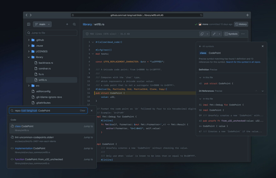 Her ser du noe av det nye som kommer fra GitHub framover.