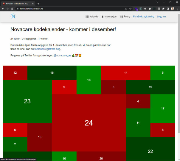 Årets julekalendere for utviklere 2022: Kodenøtter, AI-serier og blogg'orama