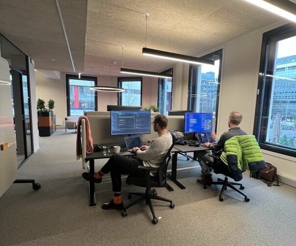 Aidn fikk seg nylig nye kontorer i Oslo. Som de ansatte kan være på om de selv vil. 📸: Privat