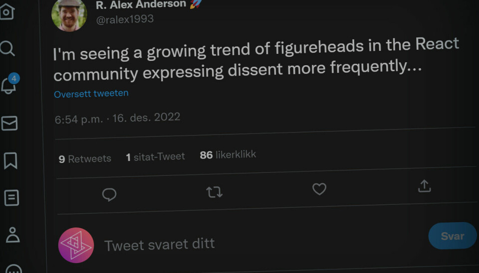 Uro i React-miljøet: - Begynner å bli en smule vanskelig å bruke React