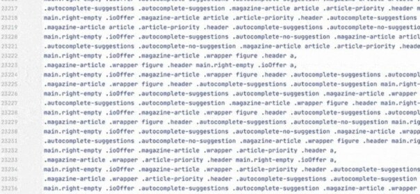 Fra en 200 linjer lang CSS-selector