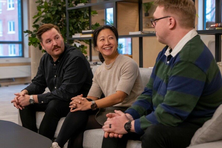 Leder i Boitano, Kristine Lund, forteller at de kjøper opp Kodebyraaet. Om navnet får bestå skal de finne ut av etter Q1. 📸: Boitano