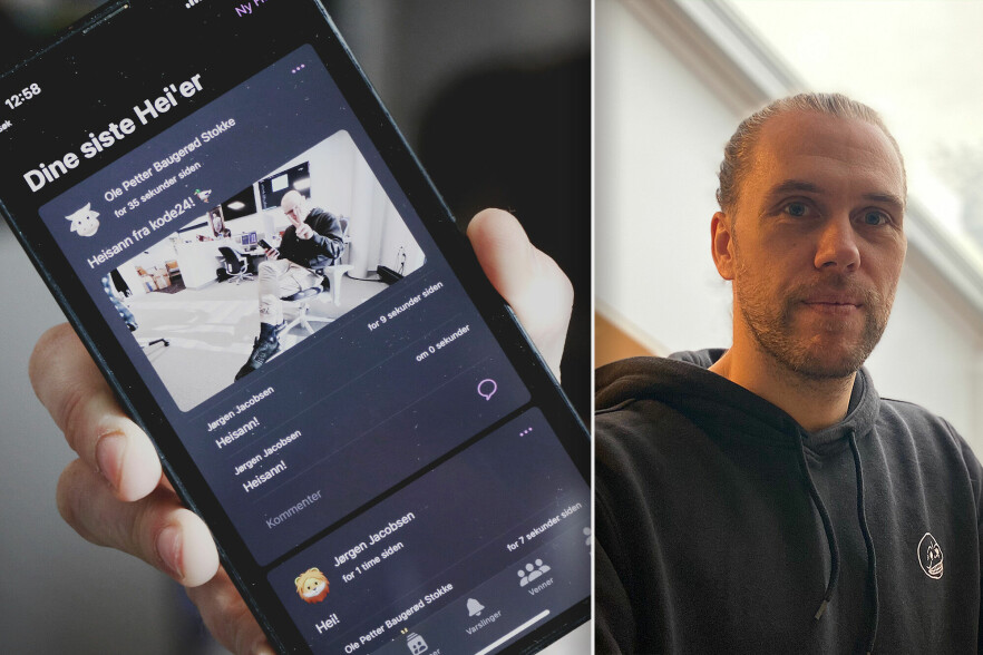 Kent Robin Haugen er utvikleren bak appen Heisann, som du kan laste ned fra App Store. 📸: Kent Robin Haugen