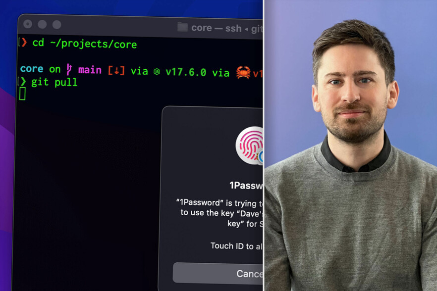 Christian De Frène i Ur har god erfaring med 1Password til en rekke oppgaver de fleste utviklere kjenner seg igjen i. 📸: Ur / 1Password / kode24