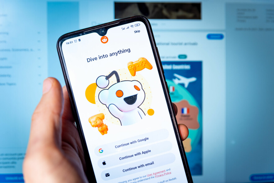 Hackerne fikk tilgang via phishingside som utga seg for å være en side på Reddits intranett. 📸: Davide Bonaldo/SOPA Images/Shutterstock