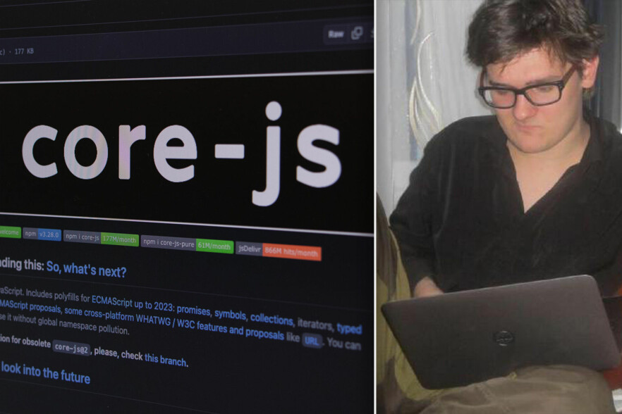 Denis Pushkarev (zloirock) vedlikeholder core-js, et svært populært bibliotek med polyfills som gjør det mulig å bruke ny web-funksjonalitet i gamle nettlesere. 📸: kode24 / privat