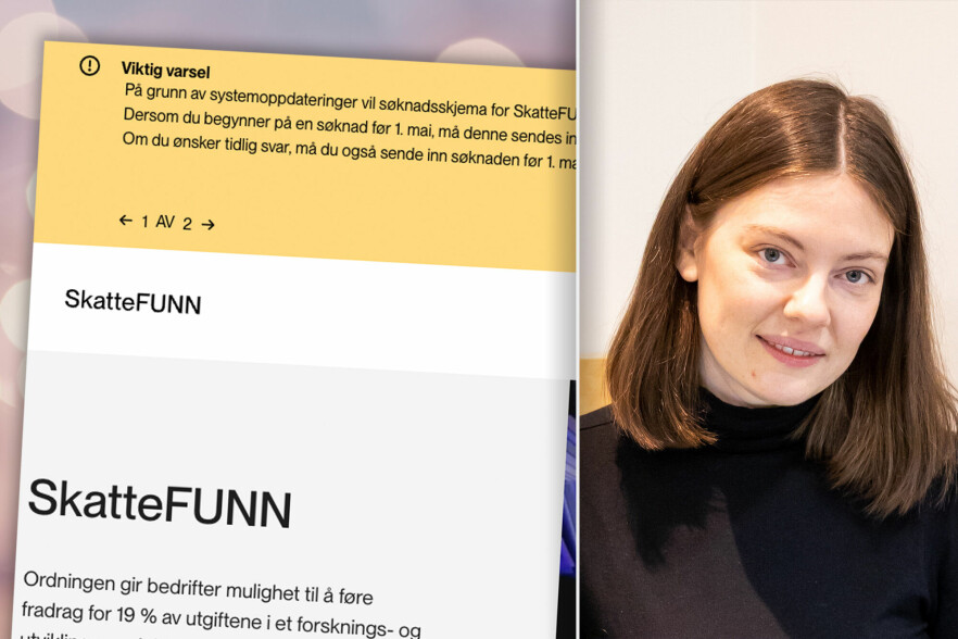 Hanne Grydeland hjelper hvert år mange bedrifter med Skattefunn-søknader. Nå varsler Skattefunn en nedetid på hele tre måneder. 📸: Sildre AS / kode24