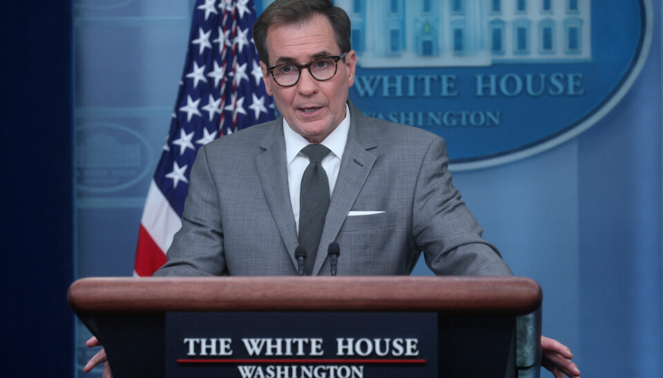 White House national security spokesman John Kirby speaks during a press briefing at the White House in Washington, U.S., February 27, 2023. REUTERS/Leah Millis