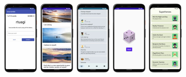 I løpet av kurset vil du ha laget en liten samling med Android-apper. 📸: Google