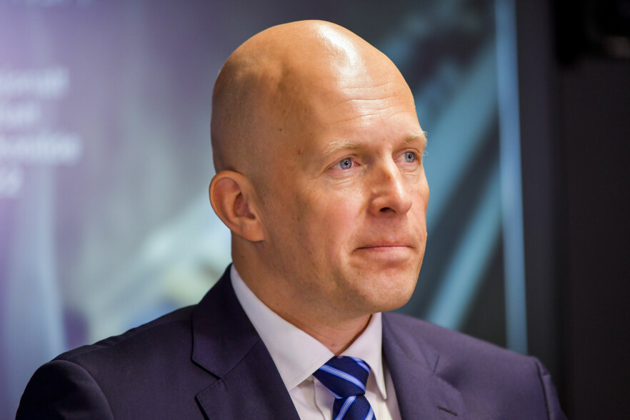 Pressekontakt for Nasjonal sikkerhetsmyndighet (NSM)Hasse Lindmo sier at de har tiltak på plass som gjør at de tåler vi kan tåle ganske mye trafikk .📸: Rodrigo Freitas / NTB