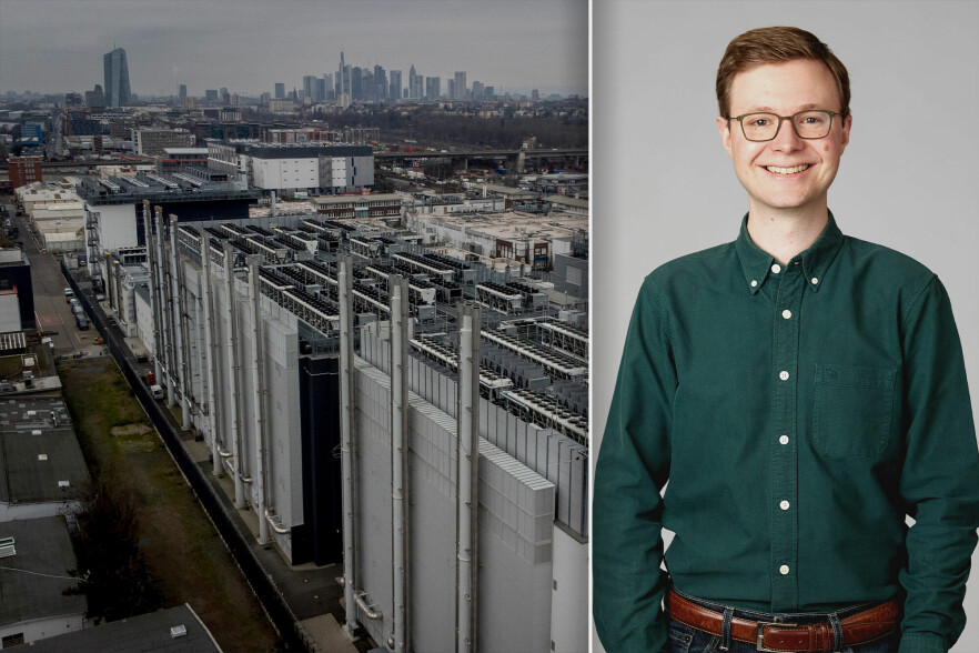 - 100.000 nordmenn vil til sammen vil tilføre 2,8 tonn CO2 for å se en time 4K-film hver, skriver Hans Kristian Henriksen i Bekk. Her et ikke-navngitt datasenter i Frankfurt. 📸: NTB / Bekk / kode24