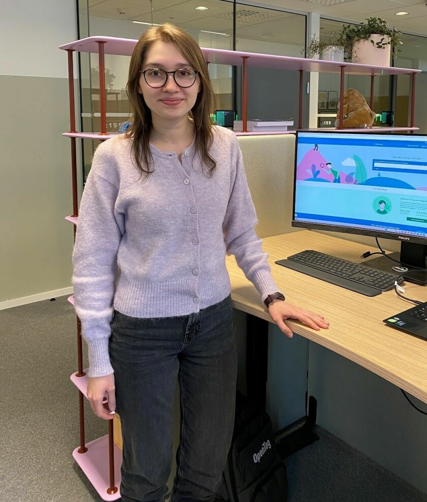 Ukrainske Daria Antoniuk bor i Bodø og jobber som utvikler i Jobbnorge. 📸: Privat