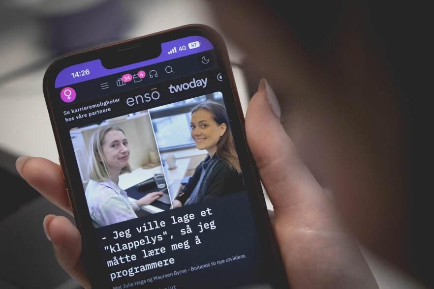 kode24 markerte kvinnedagen gjennom både journalistikken og ei litta logo-endring. 📸: Ole Petter Baugerød Stokke