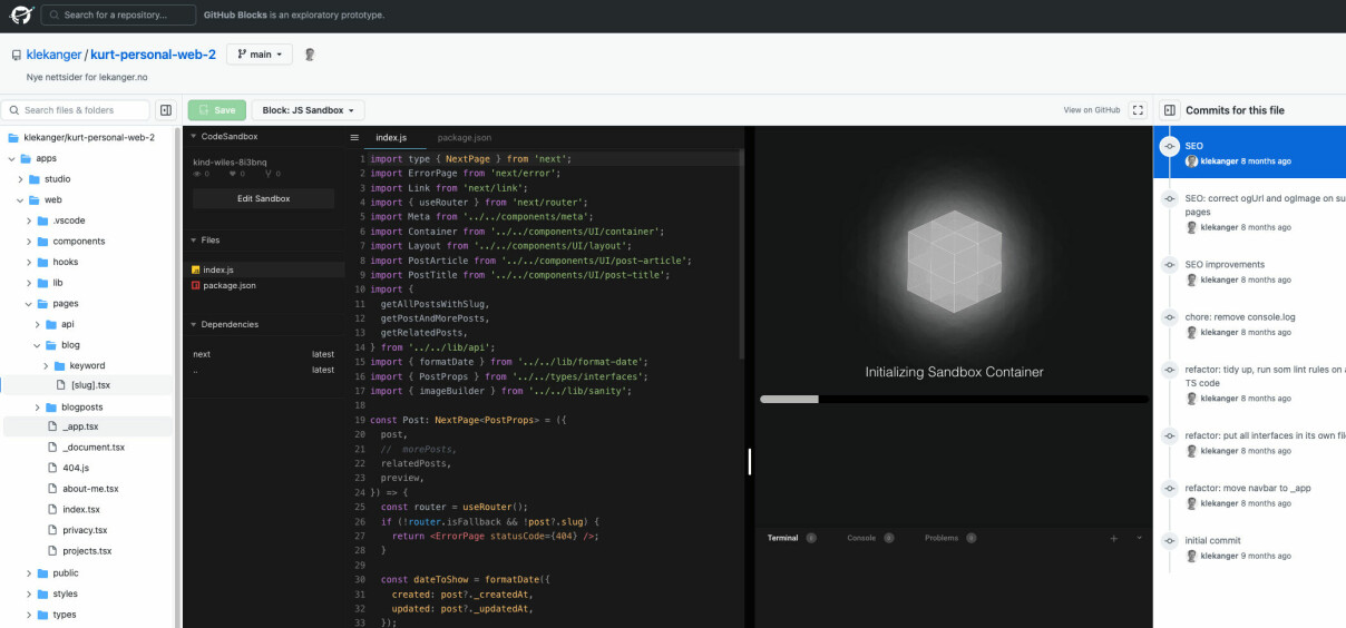 Vi prøver GitHub Blocks: - Lovende, men uferdig