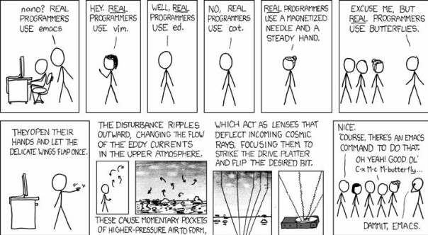 Ekte programmerere. 📸: xkcd