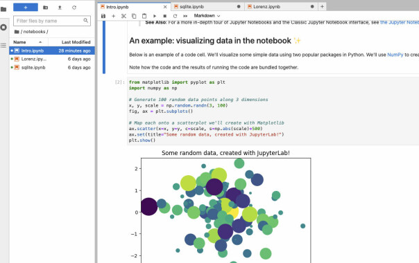 Slik ser Jupyter ut. I motsetning til Polyglot Notebooks kan du kjøre Jupyter i nettleseren. 📸: Jupyter