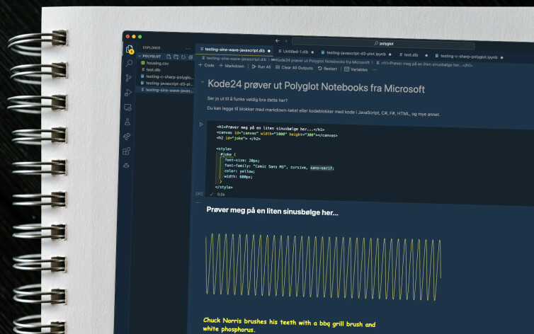 Med Polyglot Notebooks kan du lage interaktive notisblokker med live kode. 📸: Kelly Sikkema - Unsplash / kode24