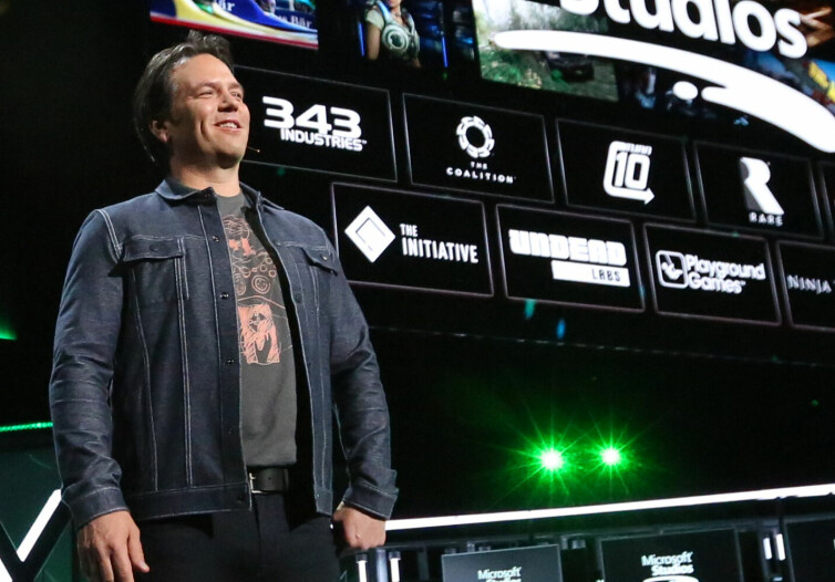 Xbox-sjef Phil Spencer under en presentasjon på E3 i 2018. 📸: Casey Rodgers / Invision / AP / Microsoft