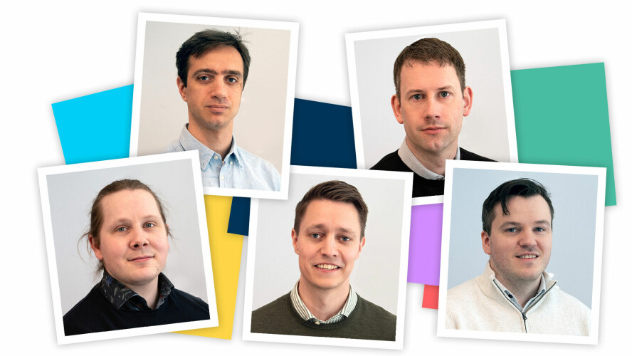 Nicholas Christiansen (32), John Eirik Bjørhovde Nilsen (36) og Jan Are Klaussen ( 36), Lucian Bentea (38) og Bjarne Muri (38) har fått jobb i Computas.
.📸: Computas