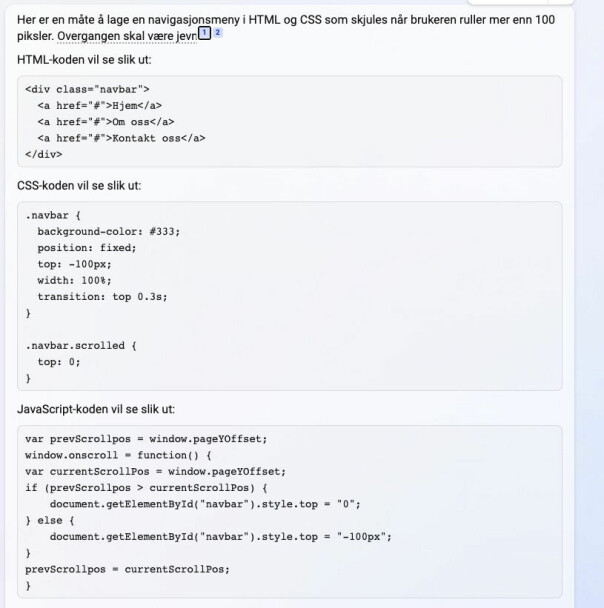Bing vs. ChatGPT til programmering: - Begge gjør mange feil
