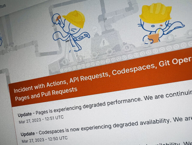 GitHub opplevde massivt tjenestebrudd. 📸: Jørgen Jacobsen