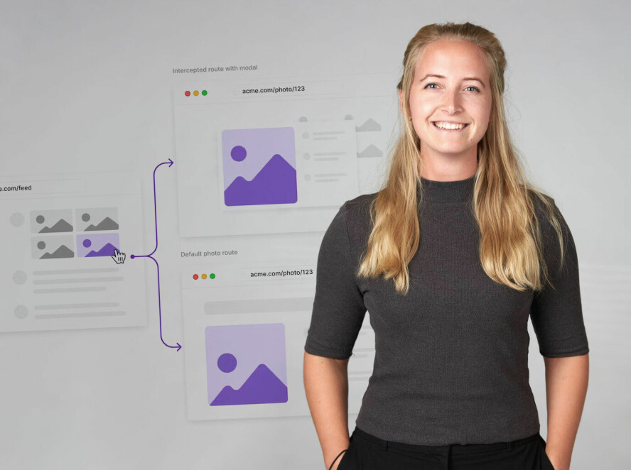 Caroline Odden gir deg ukas viktigste frontend-nytt, inkludert ny routing i Next.js 13.3. 📸: Bekk / kode24
