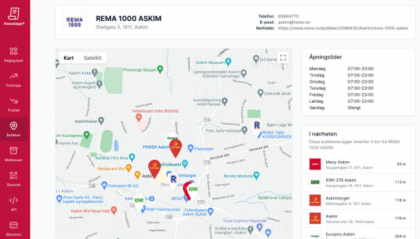 Ikonene i butikkoversikten er tegnet i Figma. Andre utviklere kan bruke API-et til Kassalapp til å hente ut informasjon om butikker for bruk i egne apper.