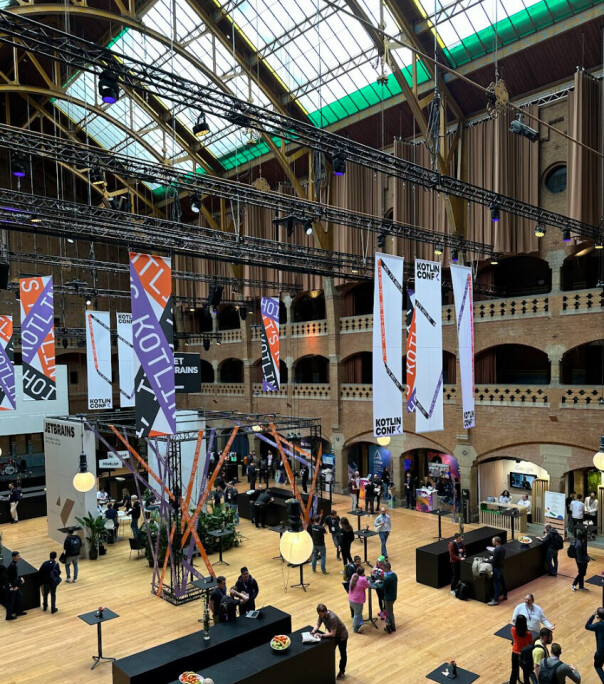 Konferanselokalet: Beurs van Derlage i Amsterdam sentrum
