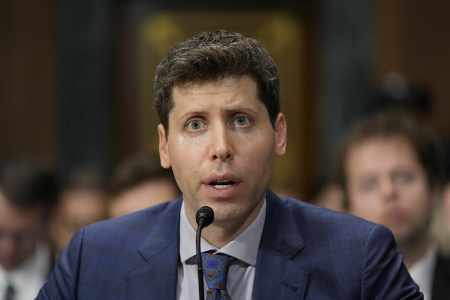 OpenAI-sjef Sam Altman snakket for amerikanske senatorer 16. mai om kunstig intelligens.📸: AP Photo/Patrick Semansky