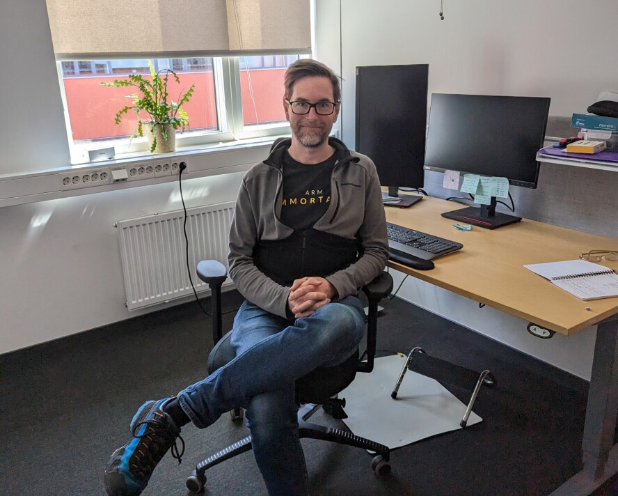 Edvard Sørgård, gründer og grafikkarkitekt i Arm. Han mener at norske utviklere er kjent for sin kompetanse. 📸: Privat