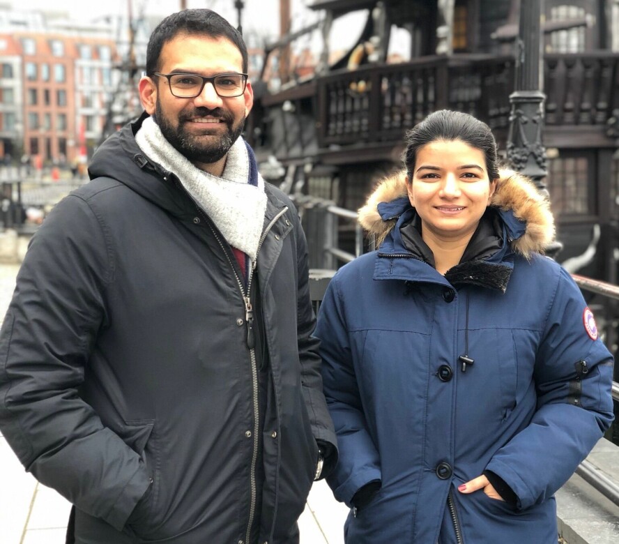 Umair Imam og Hira Mehmood, medgrunnlegger og CEO i Bineric. 📸: Privat
