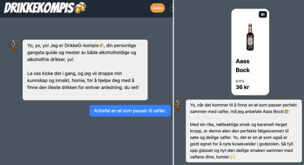 Drikkekompis er den første fullstack-appen Erik har laget.