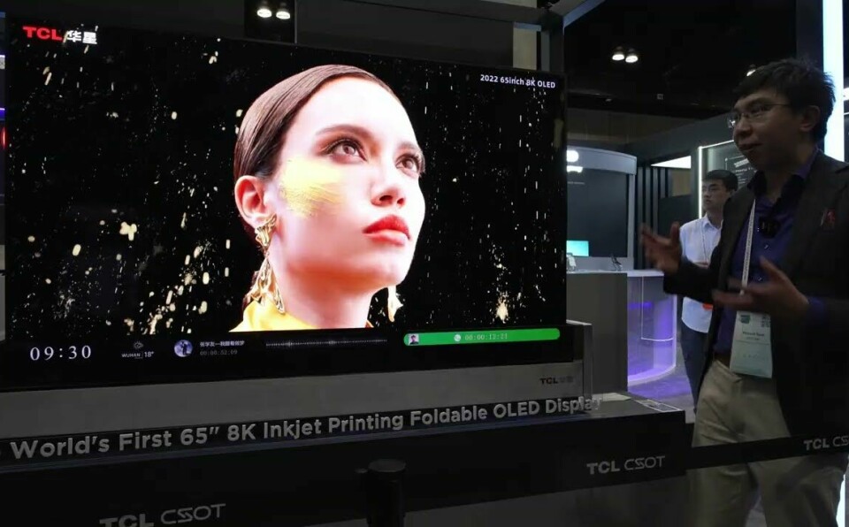 This 8K OLED TV Folds into an OLED Table!