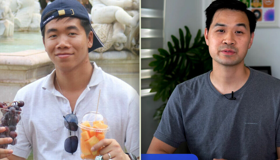 Khoa Pham (til venstre) er apputvikler i DNB, mens Chris Ching driver den største YouTube-kanalen for iOS-utviklere. 📸: Privat / YouTube