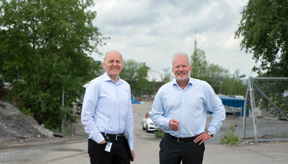 Konsernsjef i Telenor, Sigve Brekke, og Finn Bjørn Ruyter, konsernsjef i Hafslund.