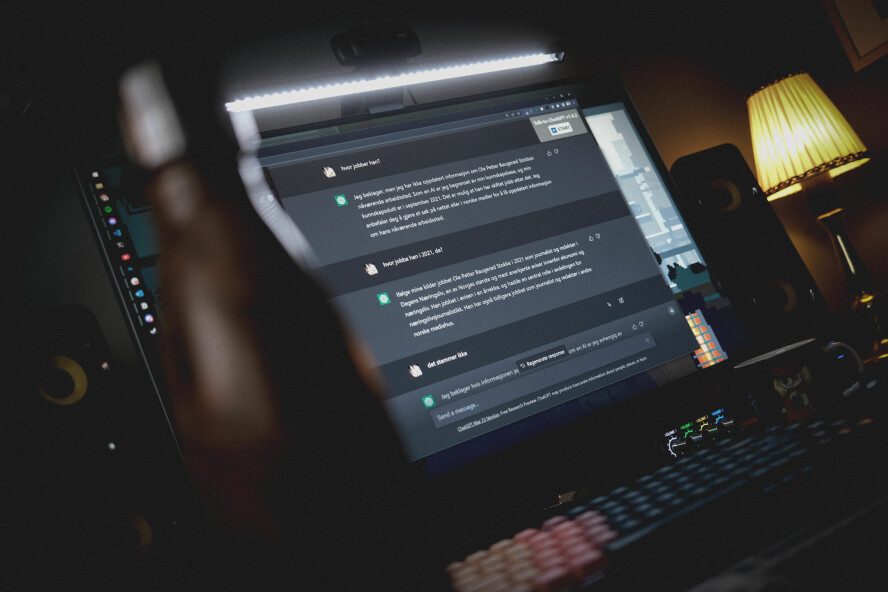 ChatGPT lagrer både prompt-historikken og AI-svarene som standard. Dersom hackere får tilgang, kan det derfor avsløre bedriftens eller personlige hemmeligheter, ifølge The Register. 📸: Ole Petter Baugerød Stokke